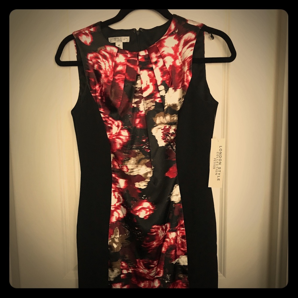 NWT Colorblock Petite Dress